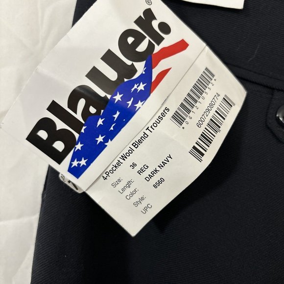 Blauer 8560 4-Pocket Rayon Blend Trousers 36x30 Regular Service Work Pant NWT - Picture 8 of 9
